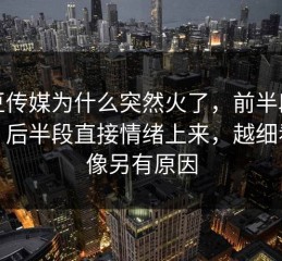 麻豆传媒为什么突然火了，前半段平静，后半段直接情绪上来，越细看越像另有原因