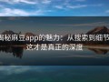 揭秘麻豆app的魅力：从搜索到细节，这才是真正的深度