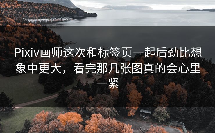 Pixiv画师这次和标签页一起后劲比想象中更大,看完那几张图真的会心里一紧 Pixiv画师这次和标签页一起后劲比想象中更大,看完那几张图真的会心里一紧